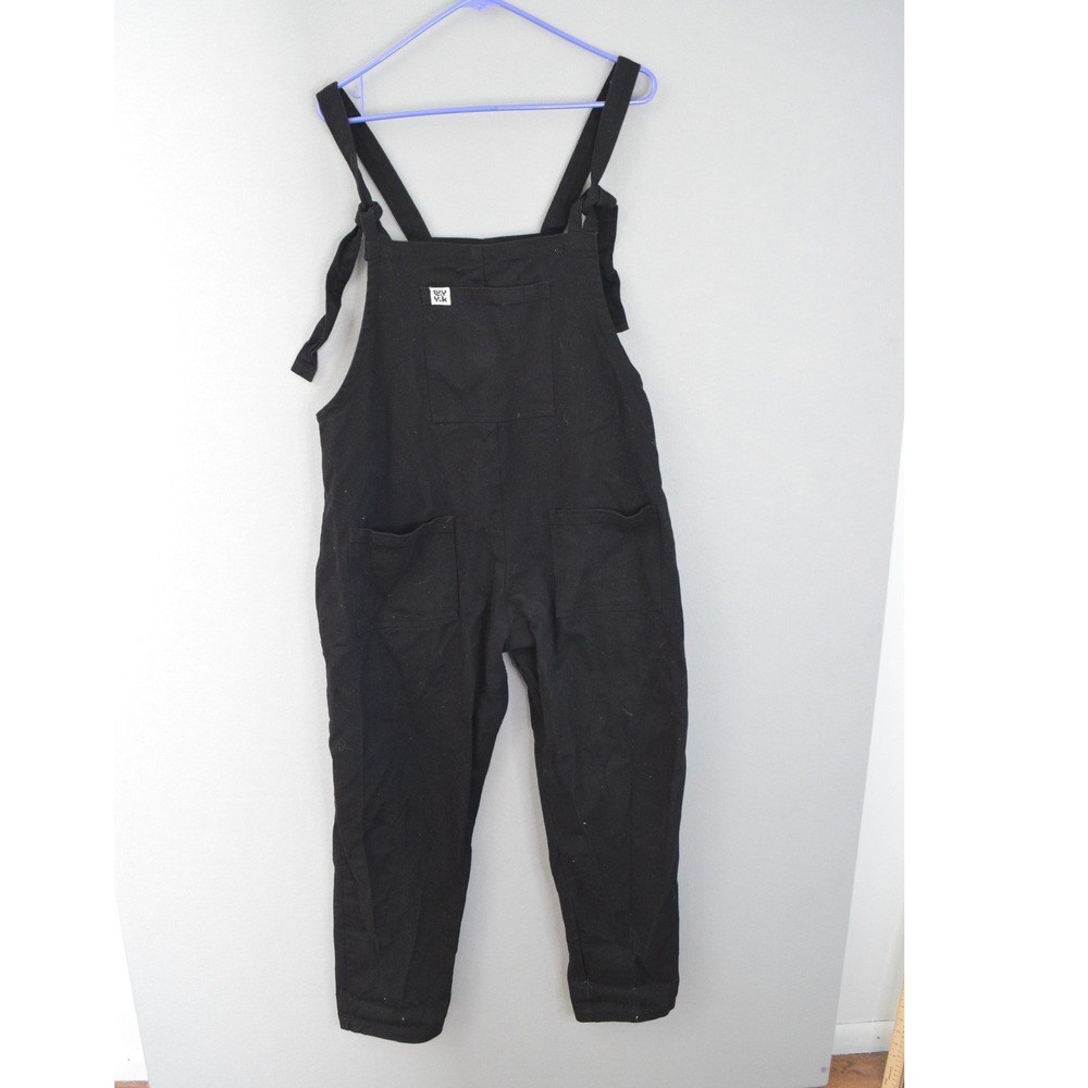 Black Women's Denim Overalls